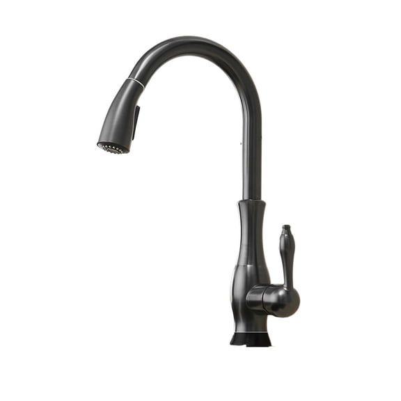 Black Kitchen Faucets Pull Out Kitchen Sink Mixer Tap, Single Lever Water Mixer Tap Crane For Kitchen 360 Rotation Mixer 866011 ,Smooth Operation