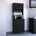 thumbnail image 1 of Black Kitchen Pantry With Countertop And Ample Storage For Pots Pans, Adjustable Legs Versatile Drawer Shelf Storage,, 1 of 3