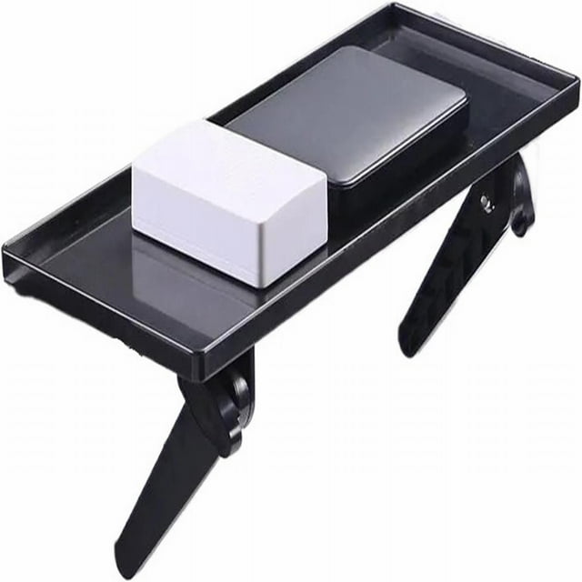 Black Kitchen Rack Tv Screen Top Storage Rack Adjustable Computer Shelf