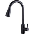Black Kitchen Sink Faucet, 360°Rotation PullOut Kitchen Faucet