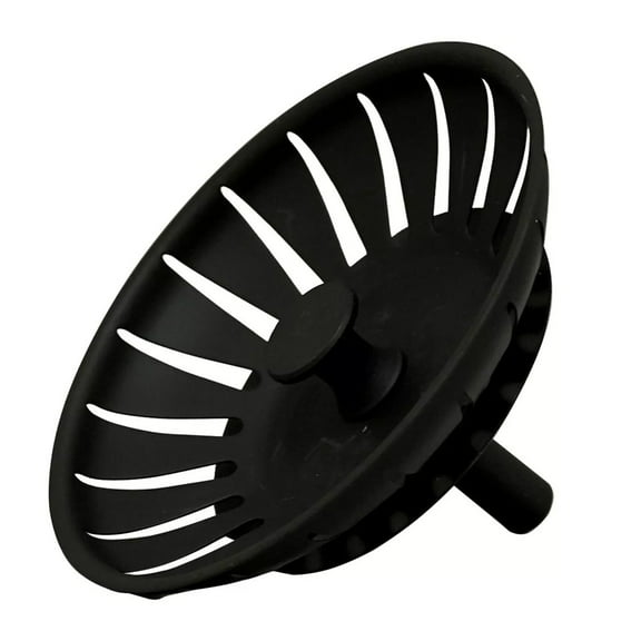 Black Kitchen Sink Replacement Drain Waste Filter Plug Basin Strain Drainer