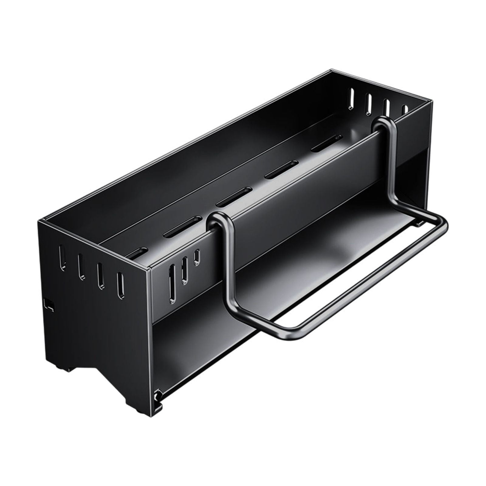 Black Kitchen Sink Sponge Storage Rack Black Stainless Steel With ...