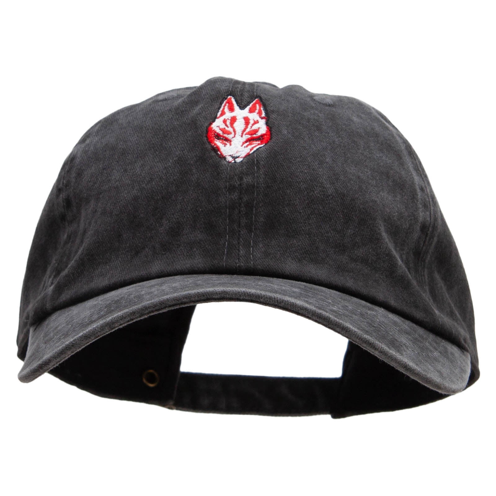 Orca Killer Whale Embroidered Baseball Cap – XXL Big Size, Washed Pigment Dyed Cotton, Adjustable Dad Hat