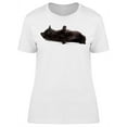 thumbnail image 1 of Black Kitten Laying Down T-Shirt Women -Image by Shutterstock, Female 3X-Large, 1 of 2