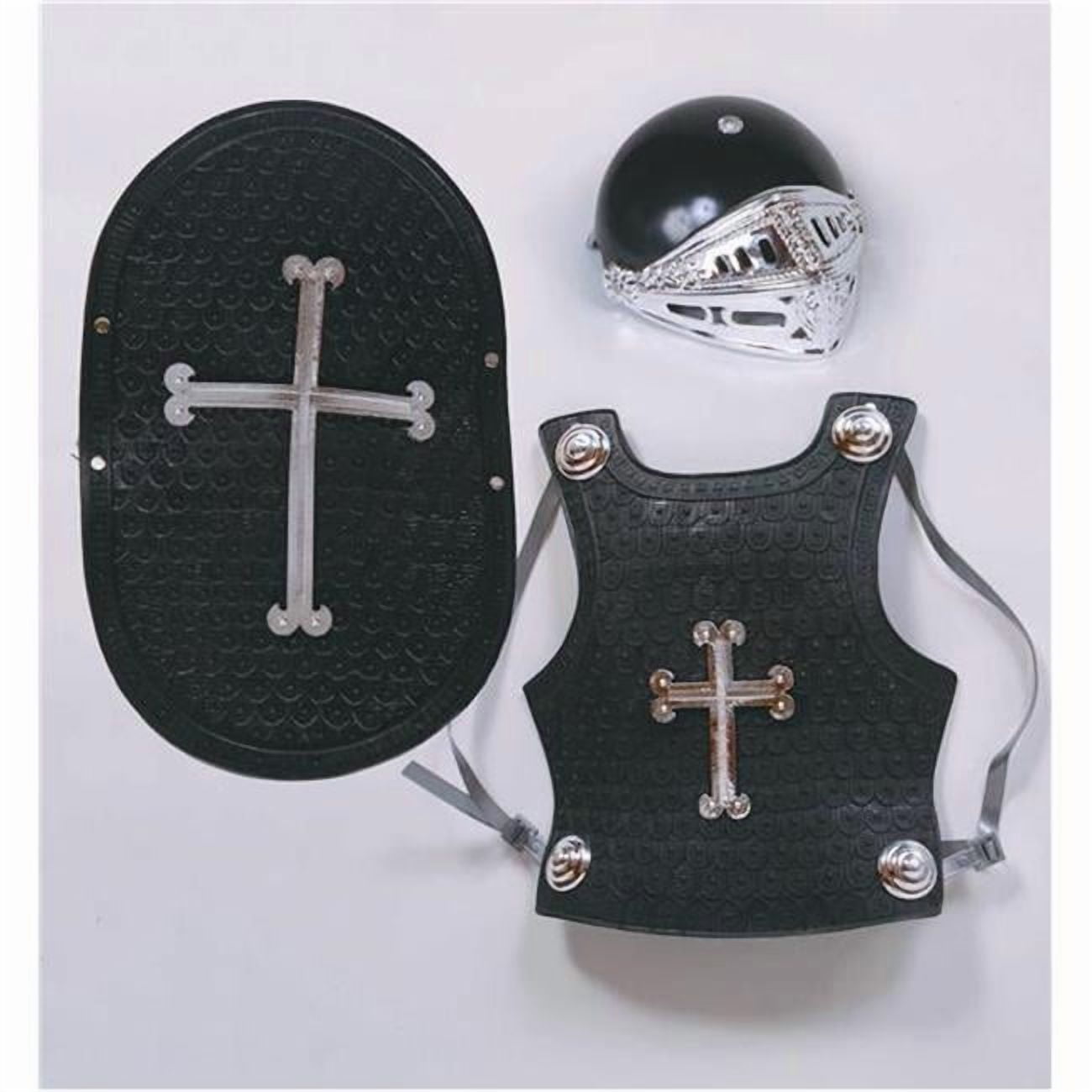 Black Knight 4 Piece Costume Play Set - Size Child