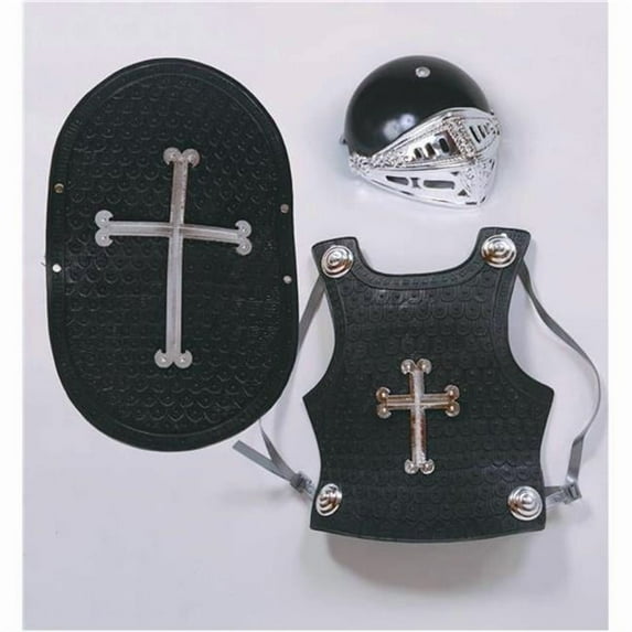 Black Knight 4 Piece Costume Play Set - Size Child