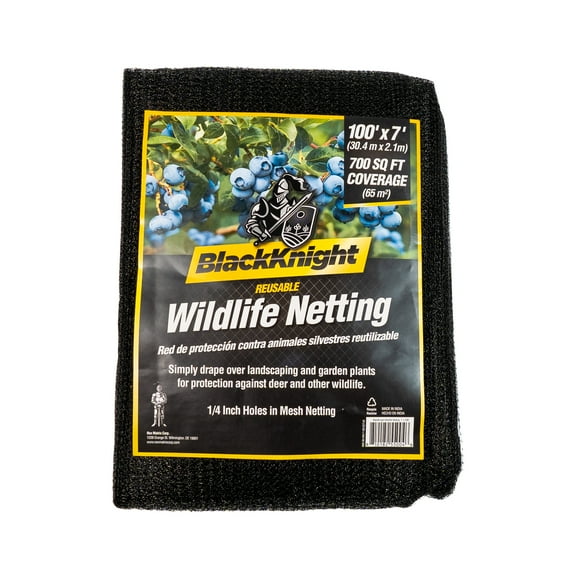 Black Knight 7x100 Wildlife Netting, 1 Count Per Pack (Black)