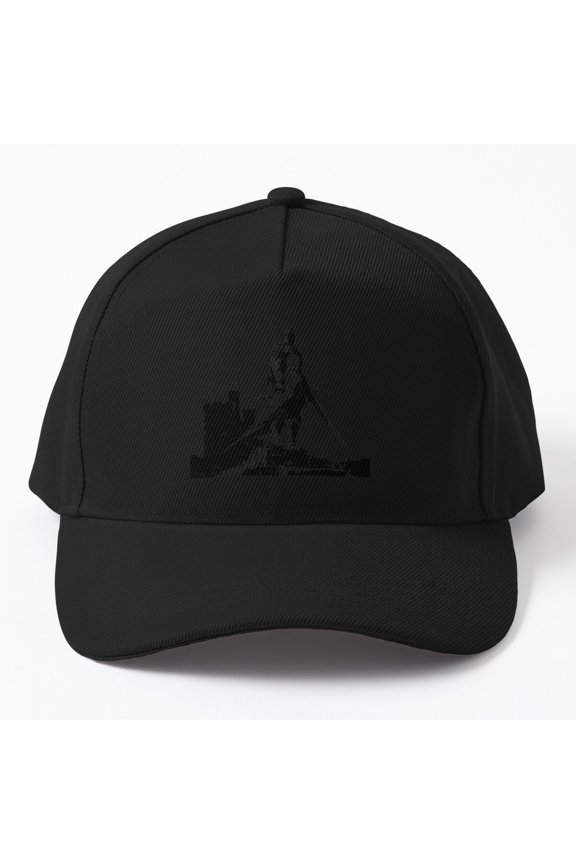 Black Knight Castle Guard Baseball Hat, Medieval Warrior Character Scene Design, Classic Cap