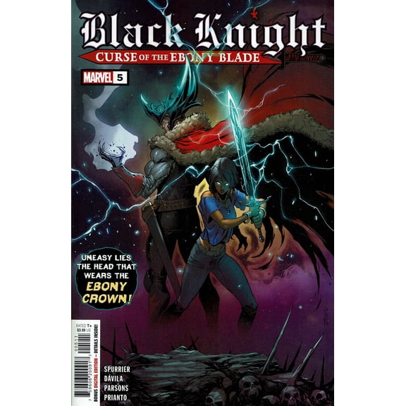 Black Knight: Curse of the Ebony Blade #5 VF ; Marvel Comic Book
