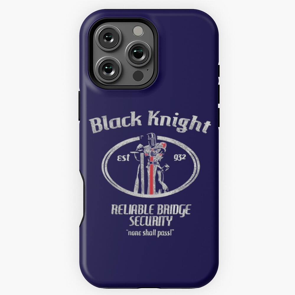 Black Knight None Shall Pass Monty Python Phone Case for iPhone 16 15 ...
