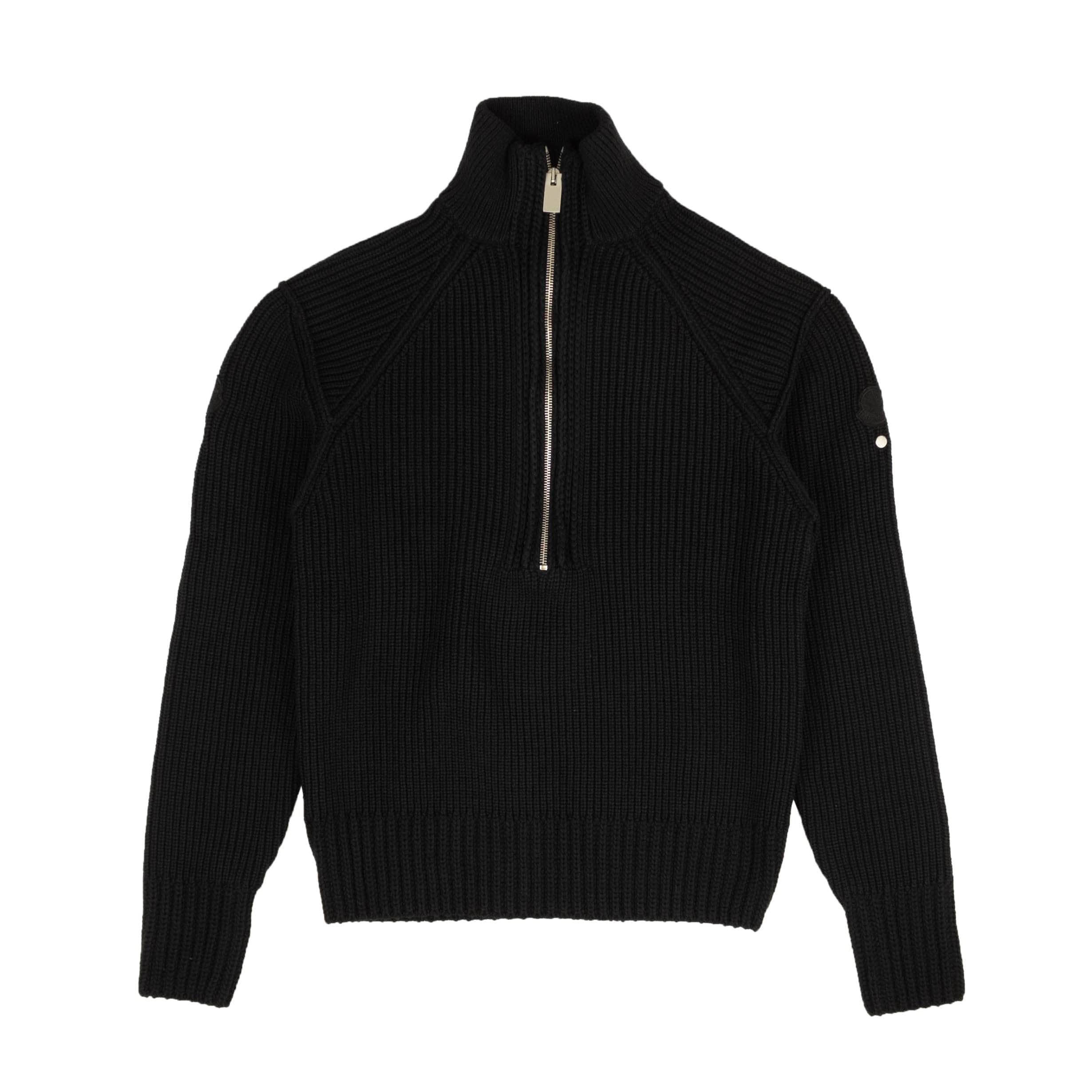 Black Knit ZipUp Sweater Jacket