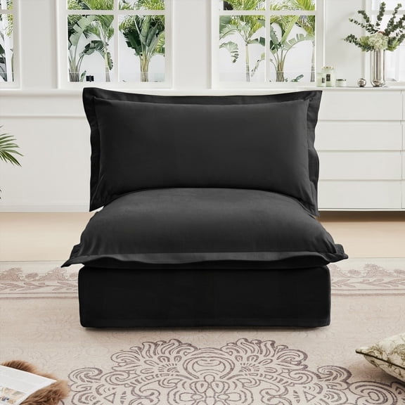 Modern Simple Leather Single Sofa 85cm - Sturdy & Comfortable