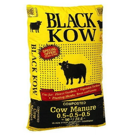 Black Kow Composted Cow Manure Fertilizer, 35 lb Bag with Slow Release Formula