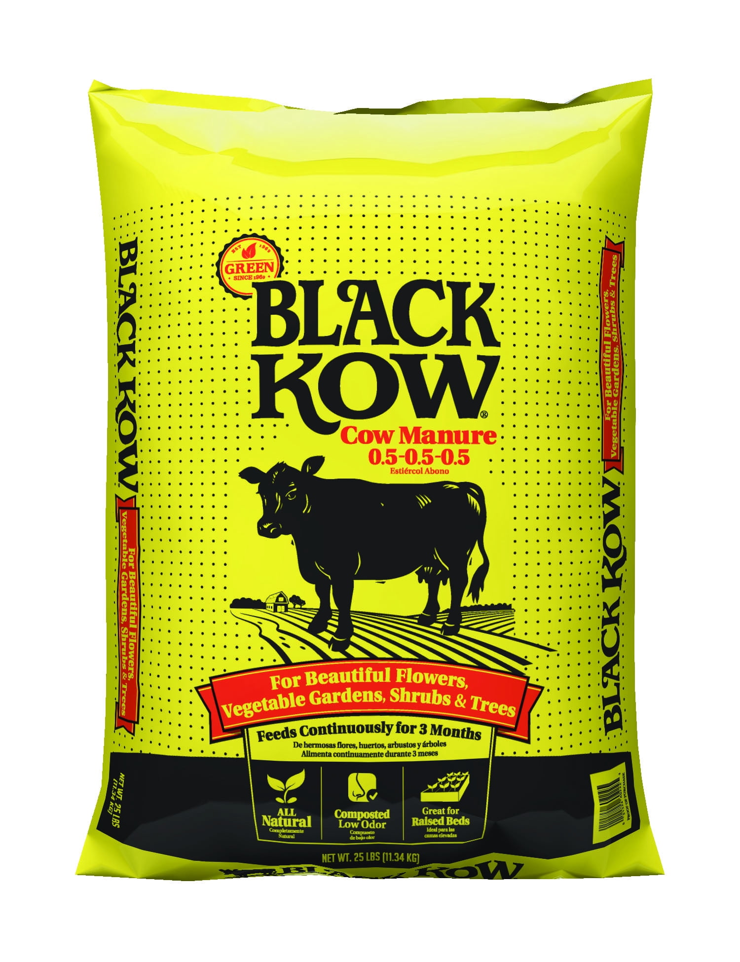 Black Kow Manure, 25 lbs