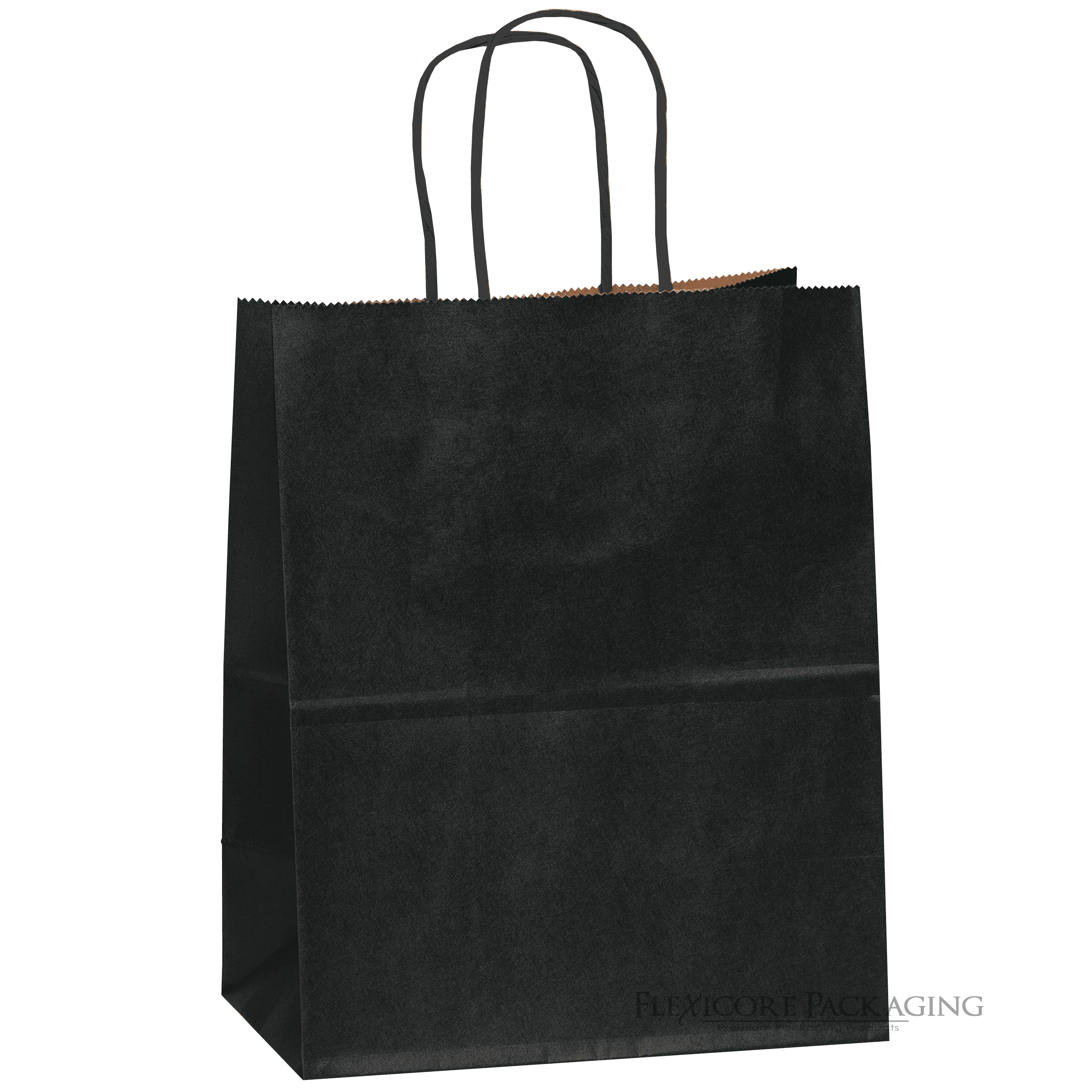  OfficeCastle 12 Pcs Black Paper Gift Bags with Handles,  8.5x4.5x10.5 Inch, Shopping Bags, Party Favors, Retail Bags