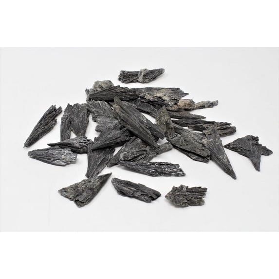 Black Kyanite Blades Crystal Stones - High Grade A Quality - Healing Crystals - 4 oz, 8 oz, 1 lb, 2 lb, 5 lb Bulk Lot