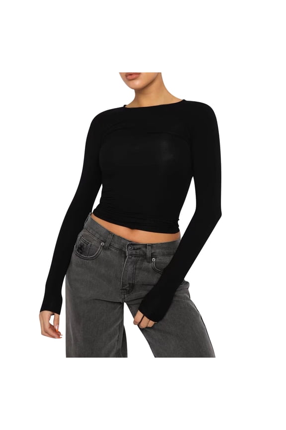 Black L WIZUTIZ Going Out Tops for Women up to 60% Off Loose Fit T-shirt Solid Linen Athletic Crew Neck Tshirt Lightweight Ladies Blouse Plus Tunics Tops Ultra Soft Cotton Soft Short Sleeve Tshirts