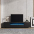 thumbnail image 1 of Black LED TV Stand with Storage Drawers & LED Lights, Modern Living Room Entertainment Center Media Cabinet, 1 of 9