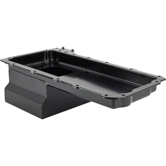 Black LS Swap Steel Oil Pan, 7 Quart