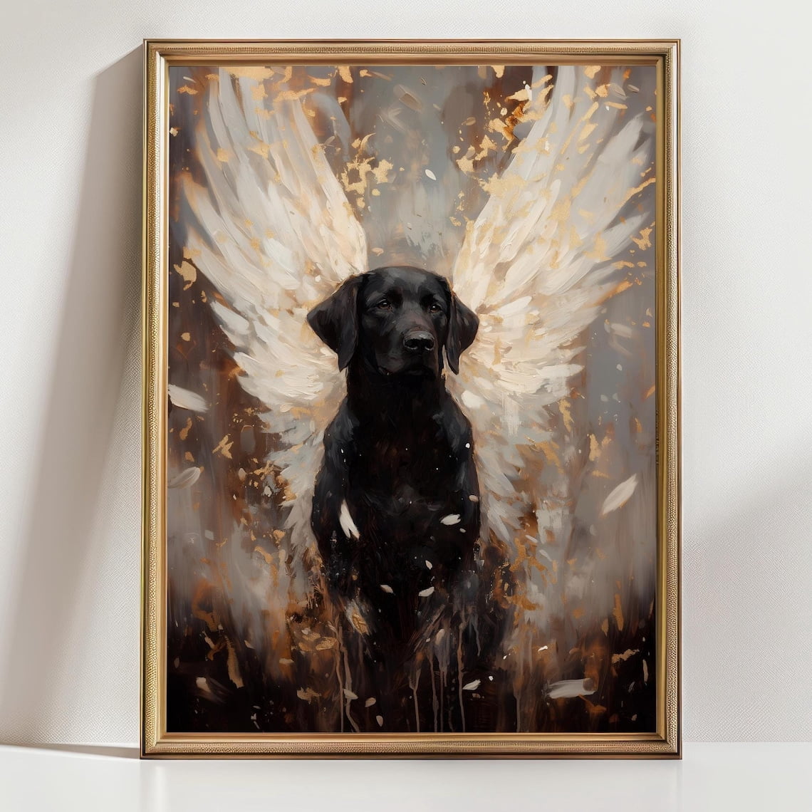 Lab Memorial Sign Black Lab Angel Poster, Dog Memorial, Labrador Heaven, Pet Loss ...