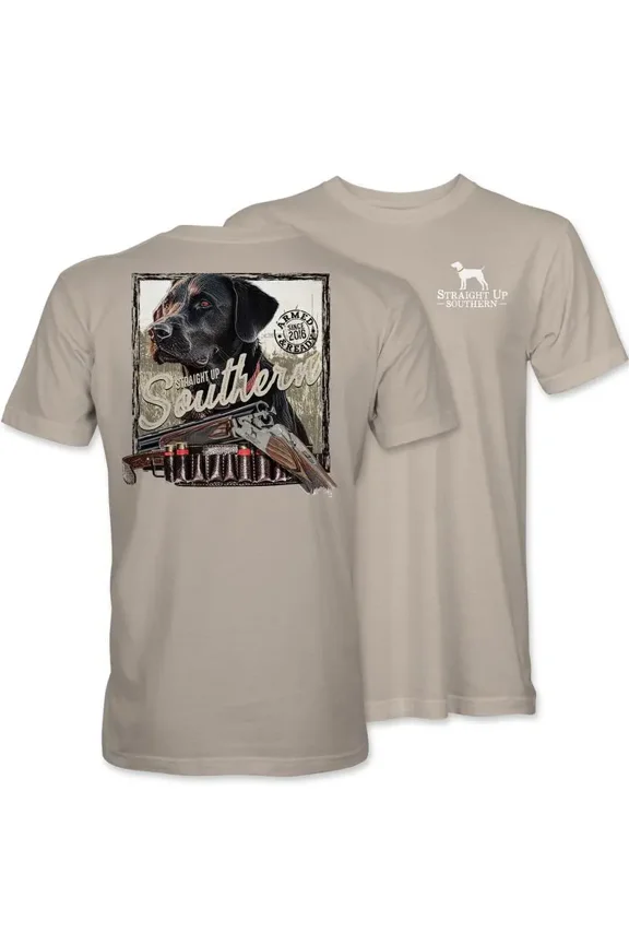 Black Lab Armed and Ready - Field-Ready Retrieving Black Lab Tee - Every Size Available