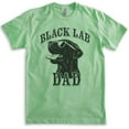 thumbnail image 1 of Black Lab Dad T-shirt, Unisex Men's Shirt, Labrador Retriever, Black Lab Owner, Best Dog Dad Gift, Heather Apple Green, Small, 1 of 6