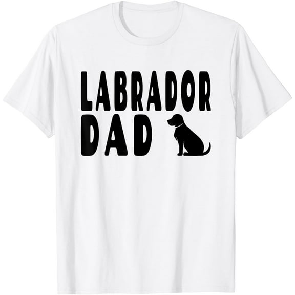 Black Lab Dad - Vintage Labrador Retriever Lover T-Shirt