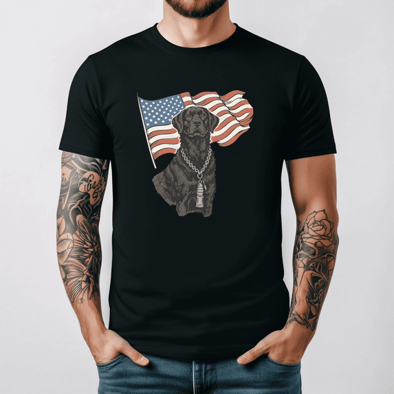 Black Lab Duck Hunting Tshirt Patriotic Dog America 250 Apparel Tee,for ...
