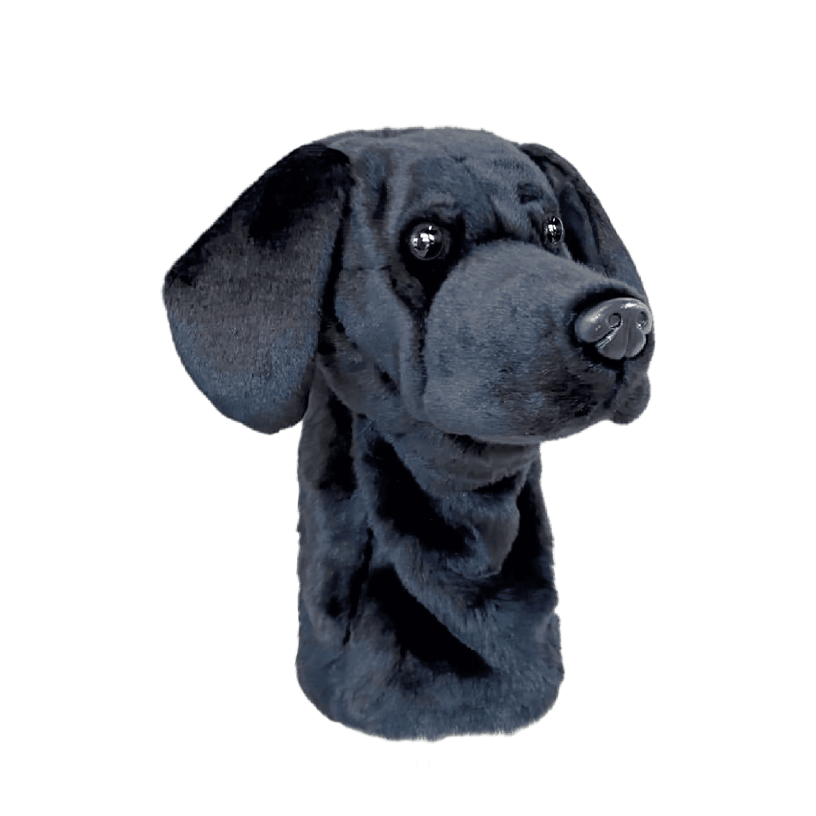 Black Lab Golf Club Headcover, Dog Golf Driver & Woods Club Cover, Black Dog Golf Head Cover