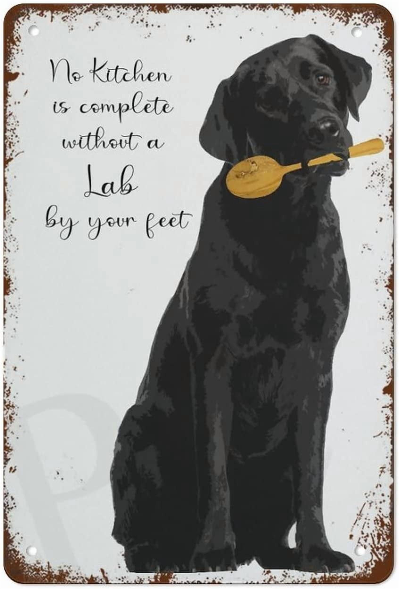 Black Lab Kitchen Art Print Creative Tin Sign Skeleton Funny Novelty Black Lab Kitchen Art Print Creative Tin Sign Skeleton Funny Novelty