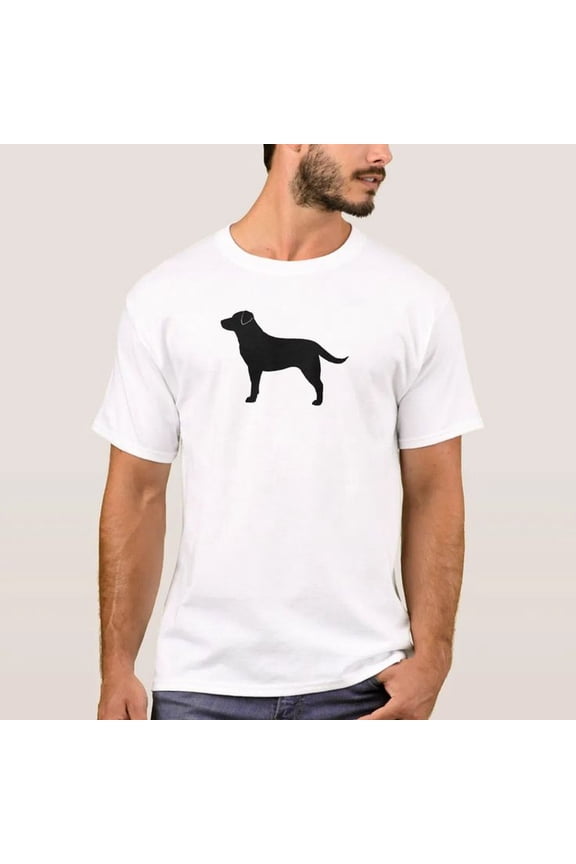 Black Lab L1abrador Retriever Dog Breed Silhouette T-S1Hirt