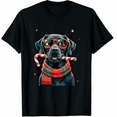 thumbnail image 1 of Black Lab Labrador Dog Owners Christmas Xmas Holiday Party T-Shirt for Men Women, 1 of 2