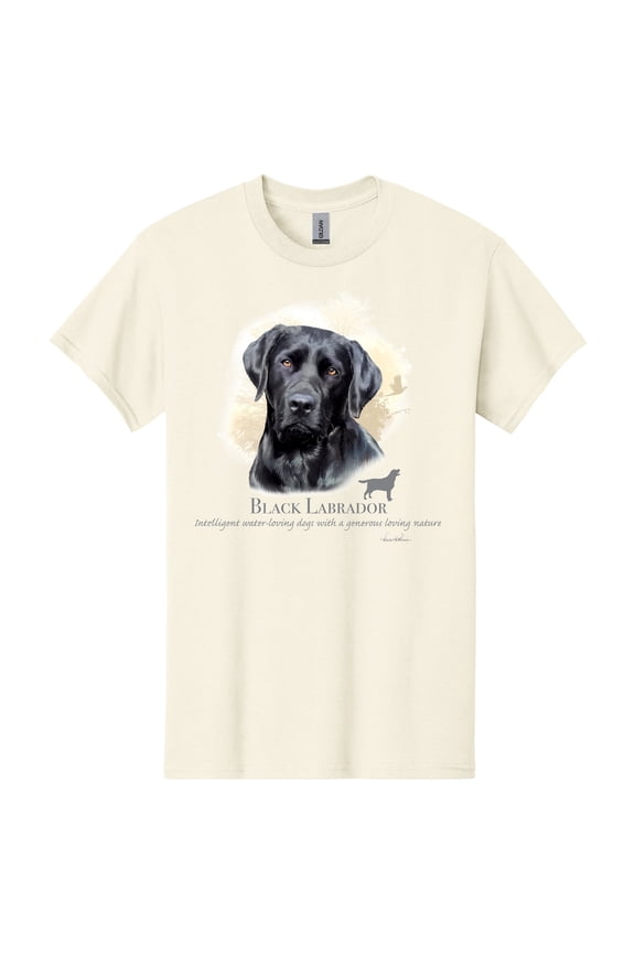 Black Lab Labrador Retriever Dog Breed Portrait T-Shirt