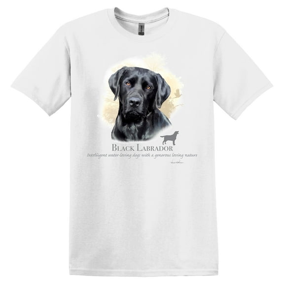 Black Lab Labrador Retriever Dog Breed Portrait T-Shirt