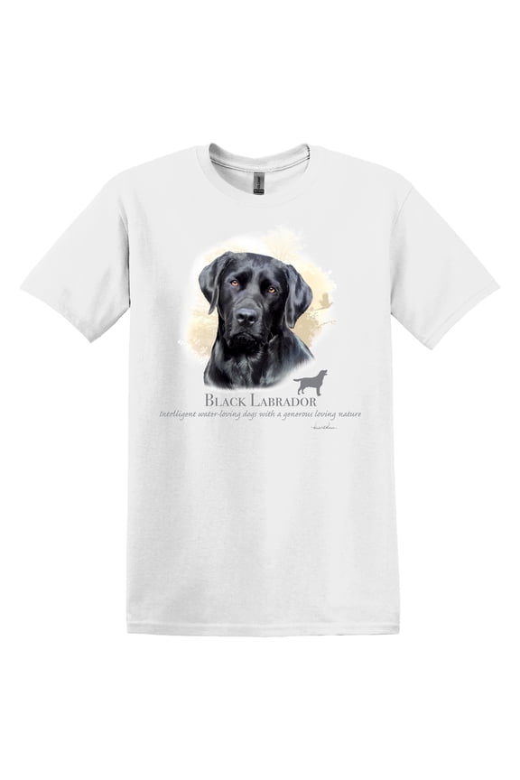 Black Lab Labrador Retriever Dog Breed Portrait T-Shirt