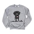 thumbnail image 1 of Black Lab Love Cartoon Labrador Retriever Dog Paw Cute Pet Pup Labrador Sweet Sweatshirt, for men & women, up to size 5XL, 1 of 3