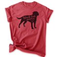 thumbnail image 1 of Black Lab Mama T-shirt, Unisex Women's Shirt, Labrador Retriever, Black Lab Owner, Best Dog Mama Gift, Heather Red, XX-Large, 1 of 6