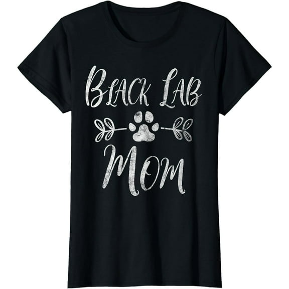 Black Lab Mom Shirt Labrador Retriever Lover Funny Dog Mom T-Shirt
