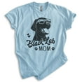 thumbnail image 1 of Black Lab Mom T-shirt, Unisex Women's Shirt, Labrador Retriever, Black Lab Owner, Best Dog Mom Gift, Heather Light Blue, 3X-Large, 1 of 6