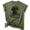 thumbnail image 1 of Black Lab Mom T-shirt, Unisex Women's Shirt, Labrador Retriever, Black Lab Owner, Best Dog Mom Gift, Heather Military Green, Medium, 1 of 6