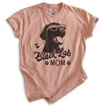 thumbnail image 1 of Black Lab Mom T-shirt, Unisex Women's Shirt, Labrador Retriever, Black Lab Owner, Best Dog Mom Gift, Heather Sunset, Small, 1 of 6