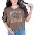 thumbnail image 1 of Black Lab T-Shirt, Floral Dog Shirt, Botanical Art Tee, Labrador Retriever Graphic Tee, Nature Inspired Dog Lover Gift, Pet Lover Shirt, Espresso Comfort Colors T-Shirt, Large, 1 of 1