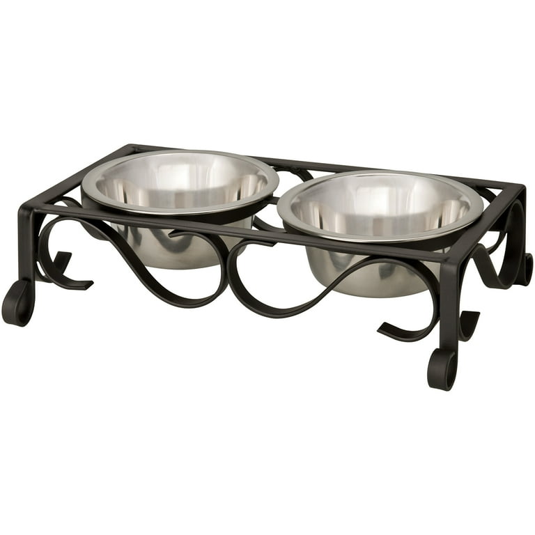 Loving Pets Wooden Layton Diner Dog Bowl