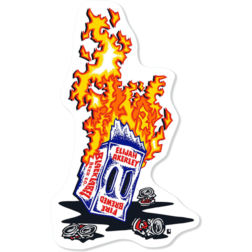 Black Label Akerley Fire Brewed Skate Decal , 1 Decal - Walmart.com