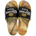 thumbnail image 1 of Black Label with Beach Scene Sandal Slides, Small, 1 of 1