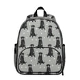 thumbnail image 1 of Black Labrador Backpack Backpack for School,Cute School Bag,Schoolbag with Adjustable Shoulder Straps & Padded Back,13.8"x11.4"x6", 1 of 6