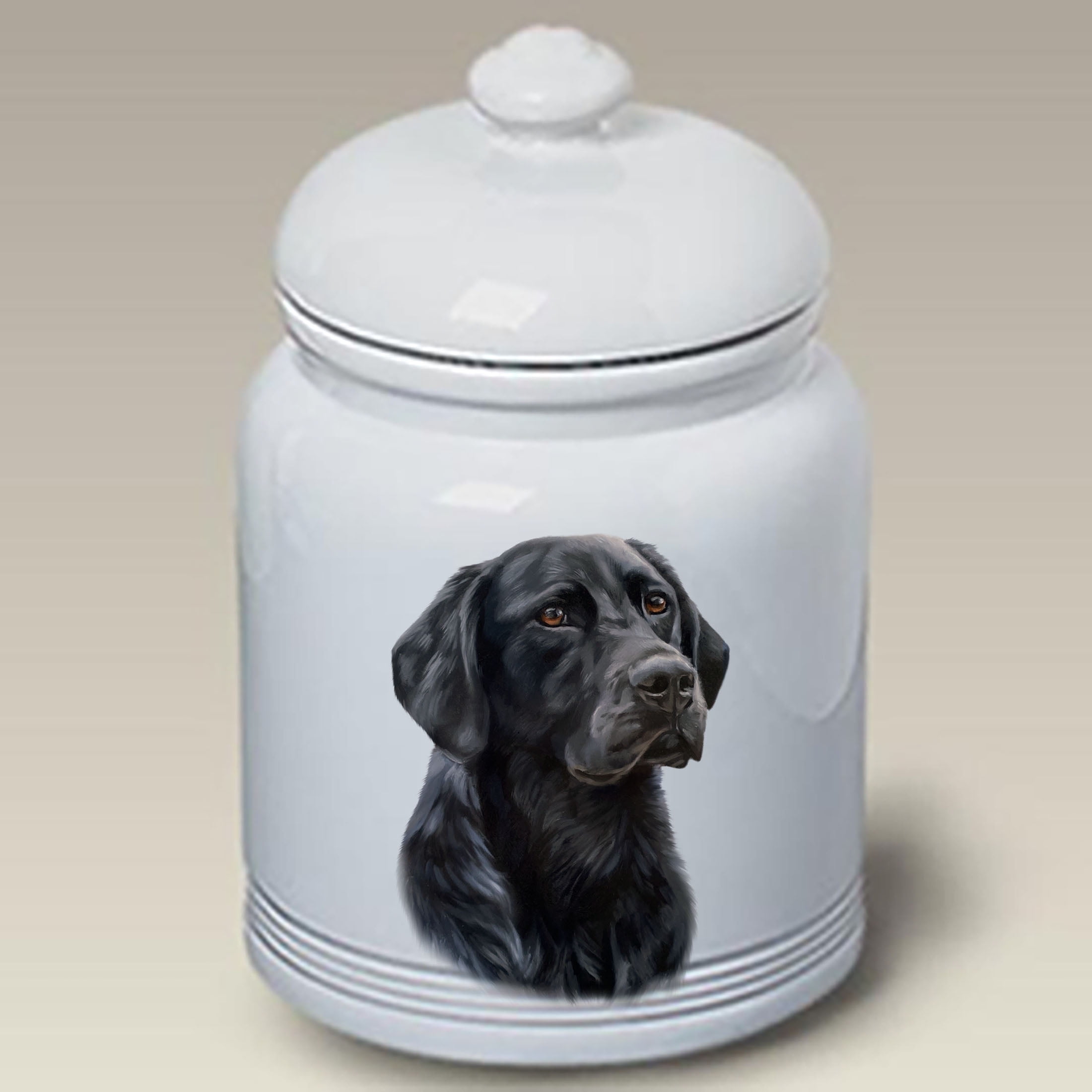 Black Labrador Best of Breed Dog and Cat Treat Jars