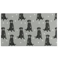 thumbnail image 1 of Black Labrador Door Rugs,Washable Non Slip Door Mats Indoor,Decorative Door Mats,Entry Mat Indoor for Entrance,Bedroom,Kitchen,Bathroom,17"x30", 1 of 6