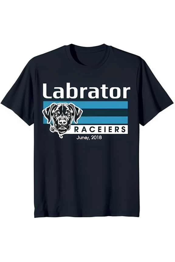 Black Labrador Graphic T-Shirt Labrator Raceiers June 2018 Design