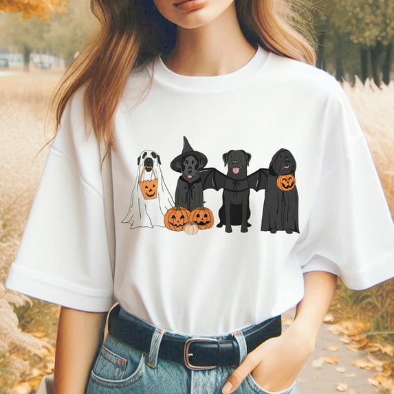 Black Labrador Halloween Sweatshirt, Ghost Dogs Sweatshirt, Halloween Dog, Halloween Shirts, Fall Sweater, Spooky Season, Dog Lover Gift